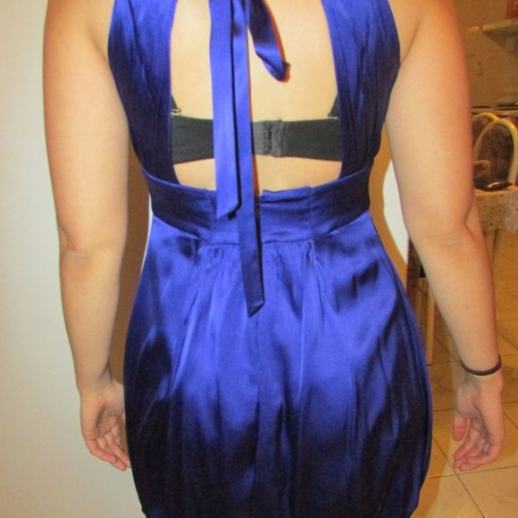 COPY - Stunning Metallic Blue/Purple Dress from Marciano - Picture 3 of 4